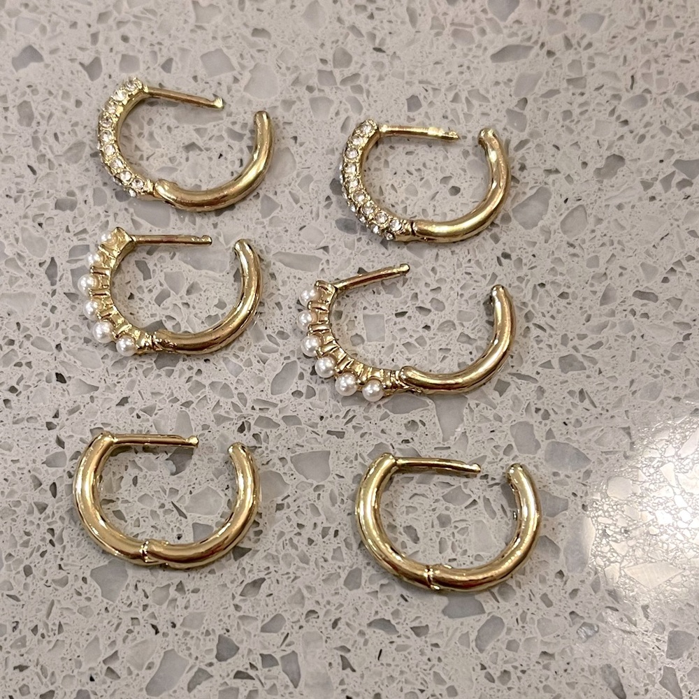 Set of 3 pairs earrings
